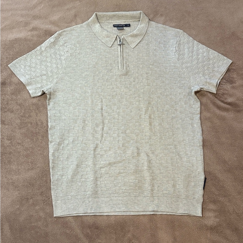 Gray Quarter-Zip Polo